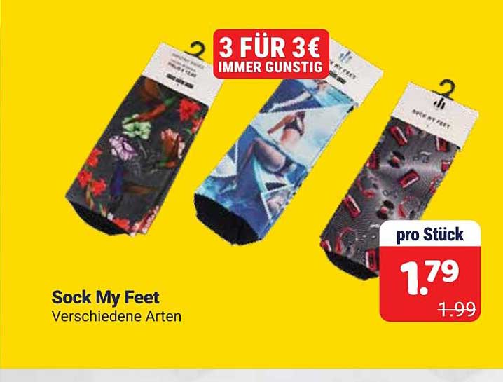 Sock My Feet Verschiedene Arten