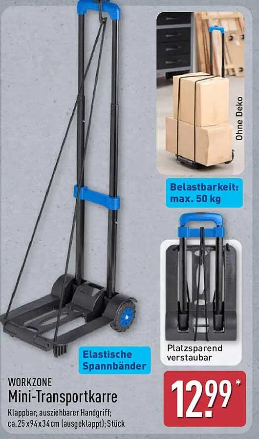 WORKZONE Mini-Transportkarre