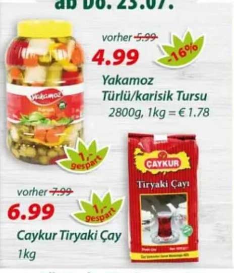 Yakamoz Türlü/karisik Tursu