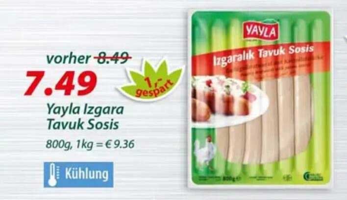 Yayla Izgara Tavuk Sosis