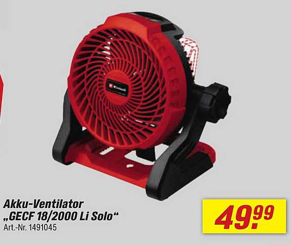 Akku-Ventilator „GECF 18/2000 Li Solo“