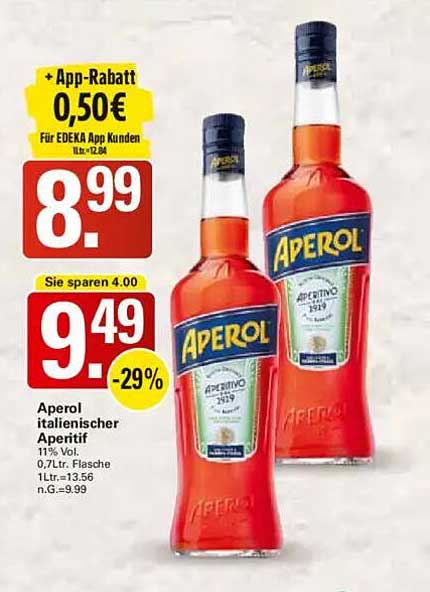 Aperol italienischer Aperitif