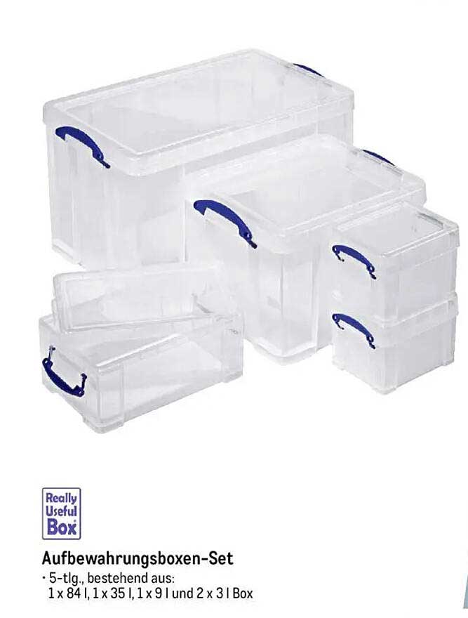Aufbewahrungsboxen-Set - 5-tlg.