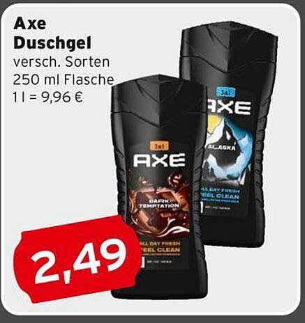 Axe Duschgel - verschiedene Sorten 250 ml Flasche