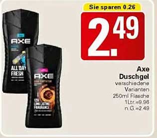 Axe Duschgel verschiedene Varianten 250ml Flasche