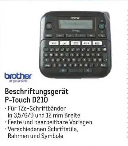 Beschriftungsgerät P-Touch D210