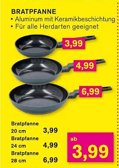 BRATPFANNE - Aluminium mit Keramikbeschichtung
