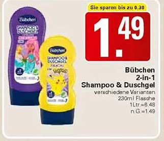 Bübchen 2-in-1 Shampoo & Duschgel – verschiedene Varianten