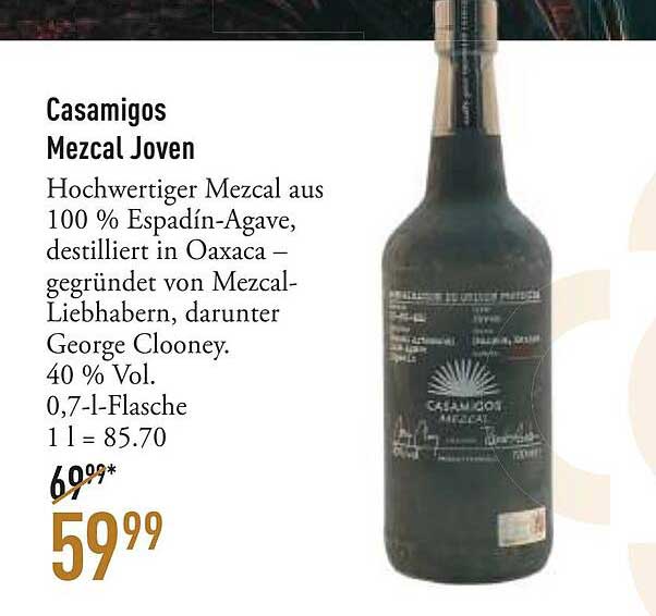 Casamigos Mezcal Joven
