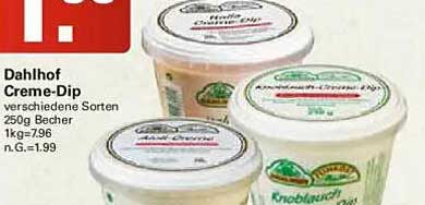 Dahlhof Creme-Dip verschiedene Sorten 250g Becher
