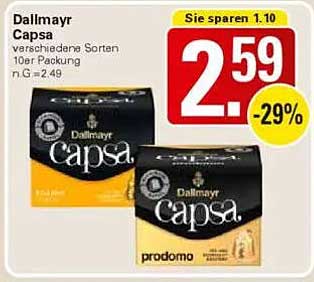 Dallmayr Capsa - Verschiedene Sorten, 10er Packung