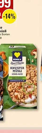 EDEKA Herzküche Knusper-Müsli Honig-Nuss