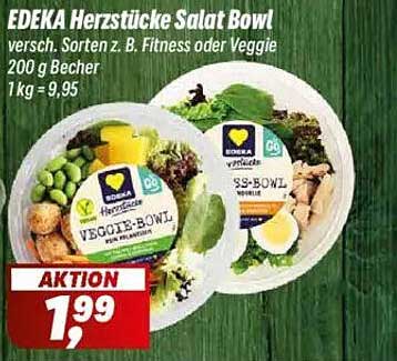 EDEKA Herzstücke Salat Bowl - Verschiedene Sorten z. B. Fitness oder Veggie