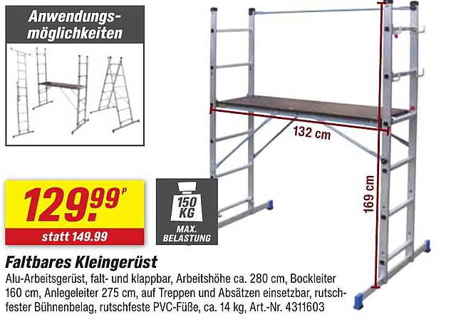 Faltbares Kleingerüst