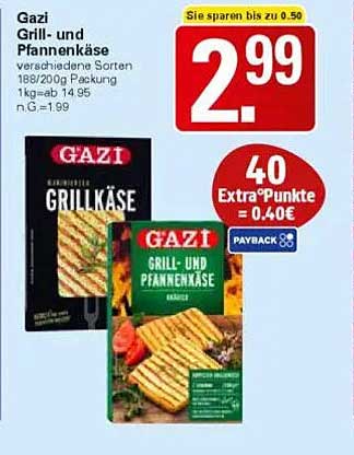 Gazi Grill- und Pfannenkäse 188/200g Packung
