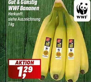 Gut & Günstig WWF Bananen 1 kg