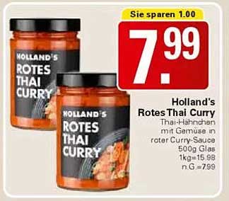 Holland's Rotes Thai Curry 500g