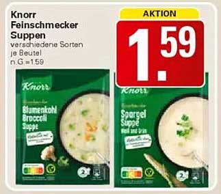Knorr Feinschmecker Suppen verschiedene Sorten je Beutel