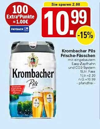 Krombacher Pils Frische-Fässchen