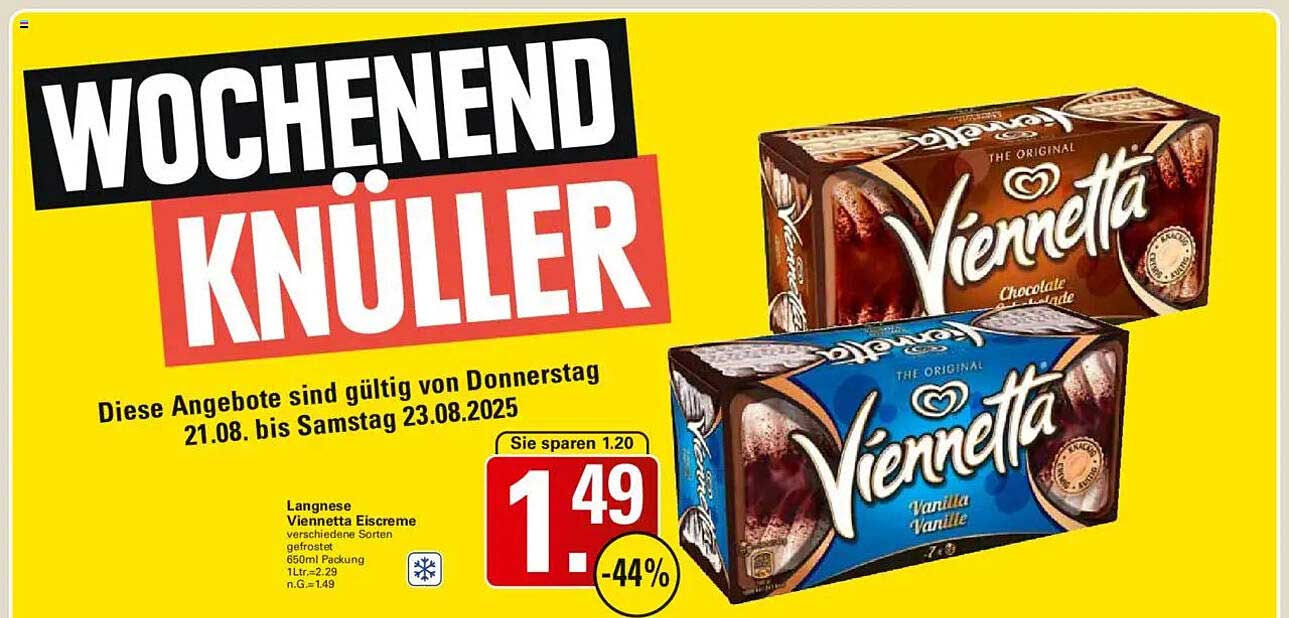 Langnese Viennetta Eiscreme - verschiedene Sorten