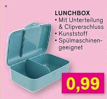 LUNCHBOX - Mit Unterteilung & Clipverschluss