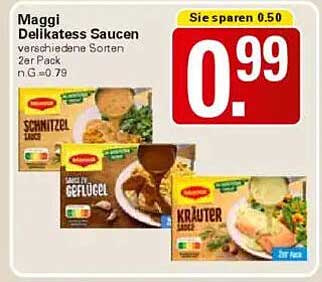 Maggi Delikatess Saucen, verschiedene Sorten, 2er Pack