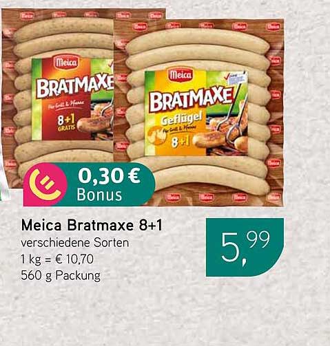 Meica Bratmaxe 8+1 - verschiedene Sorten