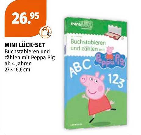 MINI LÜCK-SET: Buchstabieren und Zählen mit Peppa Pig