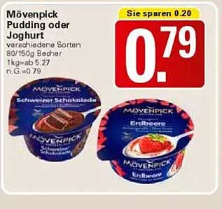 Mövenpick Pudding oder Joghurt 80/150g Becher