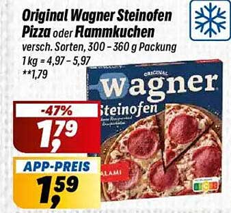 Original Wagner Steinofen Pizza oder Flammkuchen