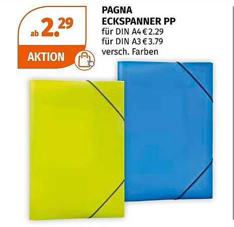 Pagna Eckspanner PP - für DIN A4 und DIN A3