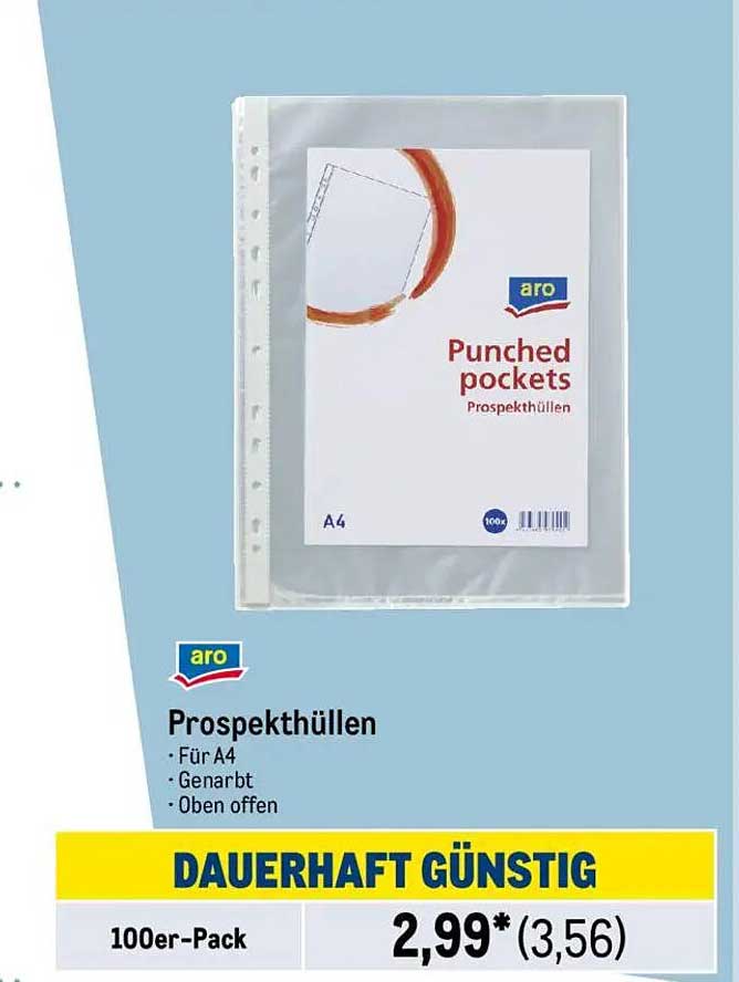 Prospekthüllen A4 - 100er-Pack