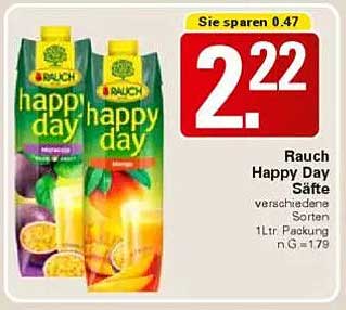 Rauch Happy Day Säfte - verschiedene Sorten