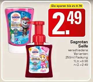 Sagrotan Seife verschiedene Varianten 250ml Packung