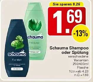 Schauma Shampoo oder Spülung verschiedene Varianten 250/400ml Flasche