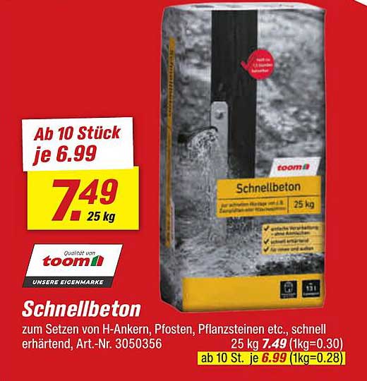 Schnellbeton 25 kg von toom