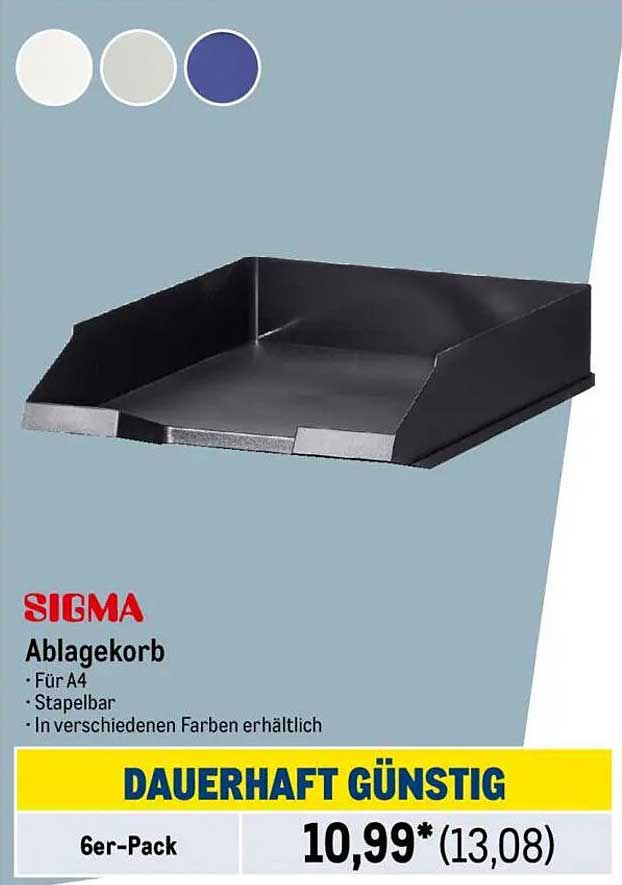 SIGMA Ablagekorb - Organisieren Sie Ihre Unterlagen stylish