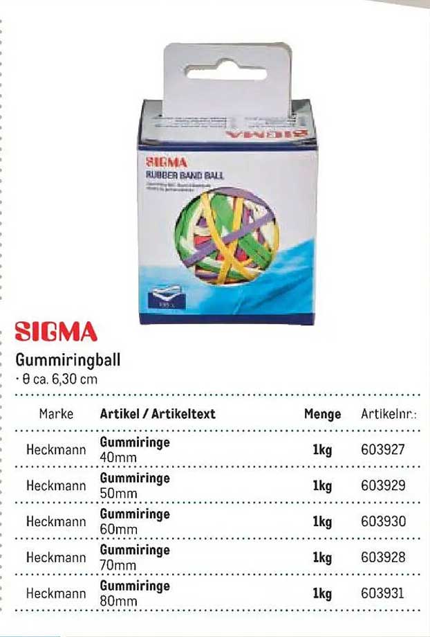 SIGMA Gummiringball Ø ca. 6,30 cm