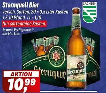 Sternquell Bier – 20er Kasten für nur 10,99 €!