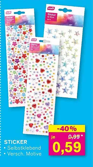 Sticker Selbstklebend - Verschiedene Motive