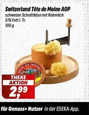 Switzerland Tête de Moine AOP - Schweizer Schnittkäse mit Rohmilch