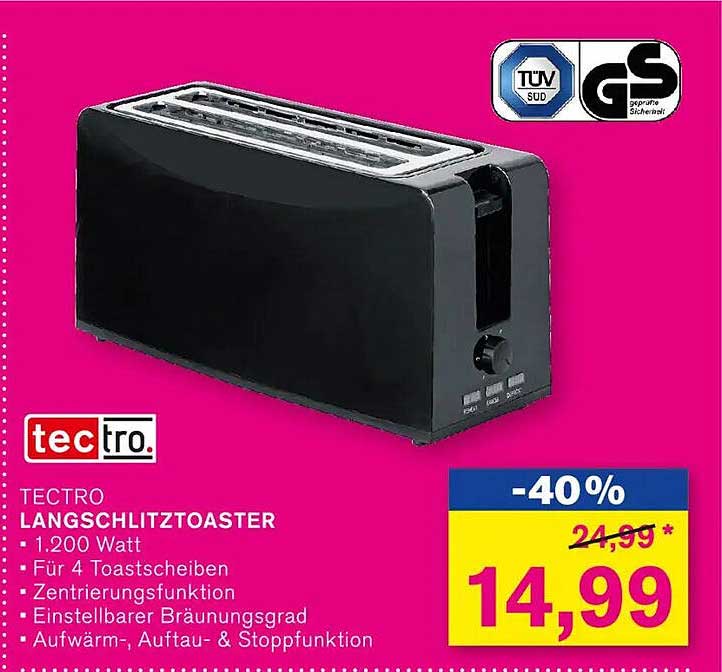 TECTRO LANGSCHLITZTOASTER