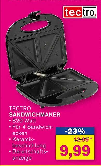 TECTRO SANDWICHMAKER