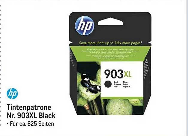 Tintenpatrone Nr. 903XL Black für ca. 825 Seiten