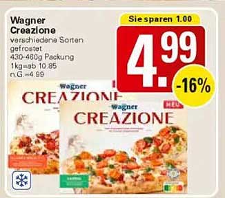 Wagner Creazione verschiedene Sorten gefrostet
