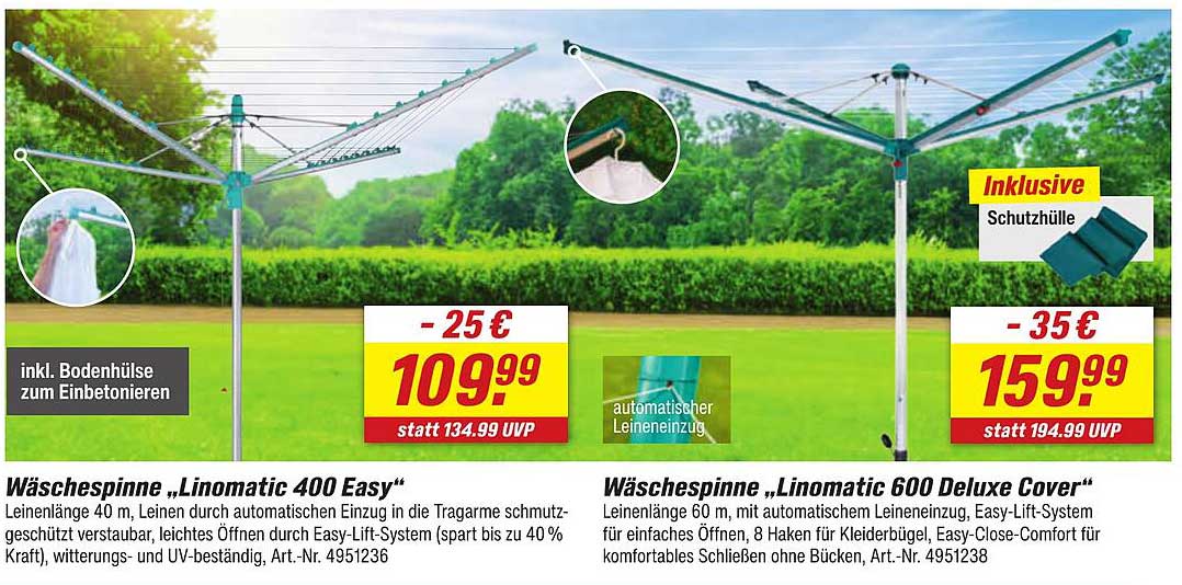 Wäschespinne „Linomatic 400 Easy“