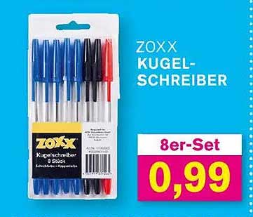 Zoxx Kugelschreiber 8er-Set