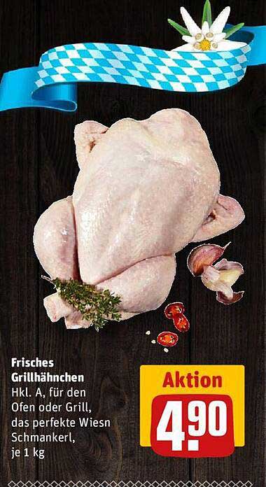 Frisches Grillhähnchen Angebot bei REWE Kaufpark