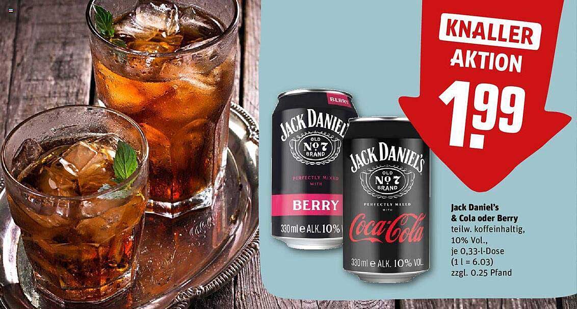 Jack Daniel's & Cola oder Berry