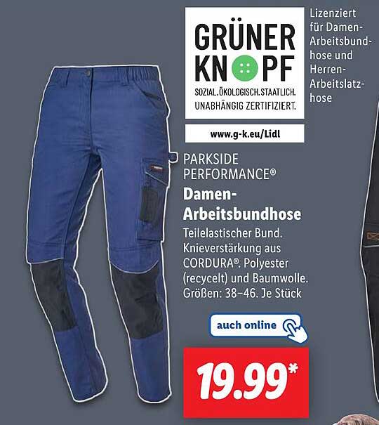 PARKSIDE PERFORMANCE® Damen-Arbeitsbundhose